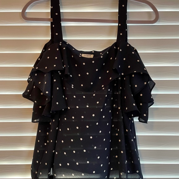 J Crew off the shoulder top - Picture 2 of 4